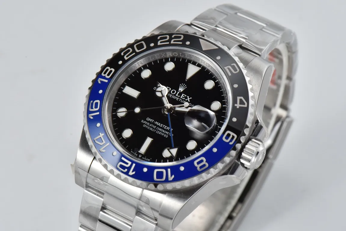VS Factory Super Clone Rolex GMT-Master II Batman 126710BLNR Black Dial Blue Black Ceramic Bezel Stainless Steel - 图片 3