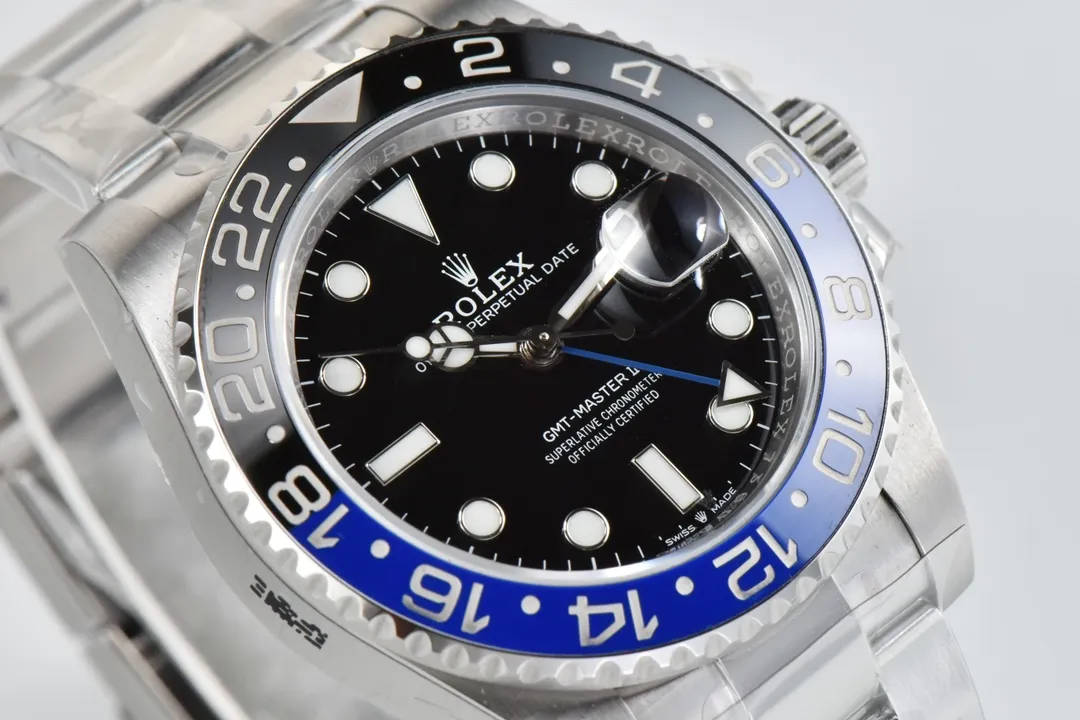 VS Factory Super Clone Rolex GMT-Master II Batman 126710BLNR Black Dial Blue Black Ceramic Bezel Stainless Steel - 图片 4