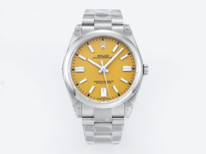VS Factory Rolex Oyster Perpetual 124300 Yellow Dial 904L Steel VS3235 Movement