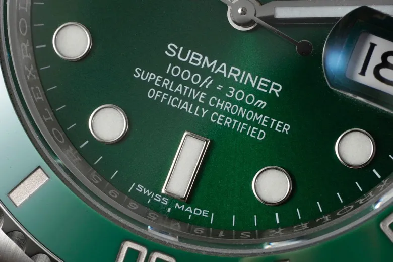 VS Factory Rolex Submariner 40mm Date Hulk Green Ceramic Bezel Stainless Steel Oyster Bracelet Watch - 图片 5