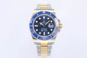 VS Factory Rolex Submariner 40mm Date Two-Tone Steel and Yellow Gold Blue Dial and Bezel Watch