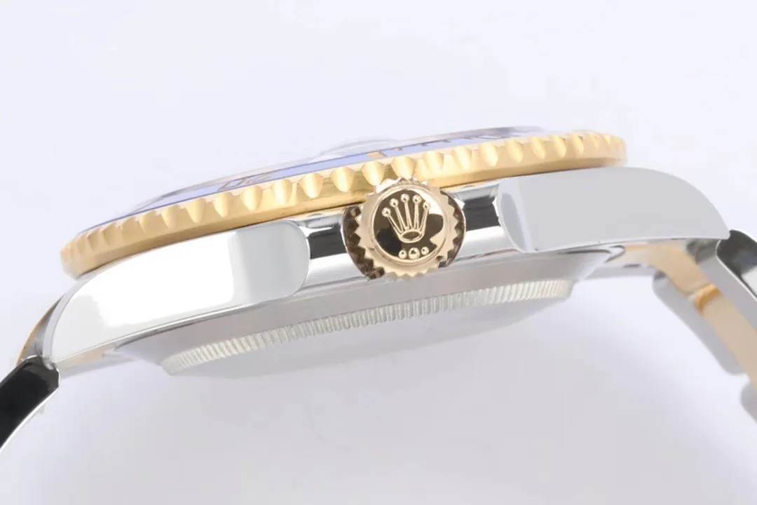 VS Factory Rolex Submariner 40mm Date Two-Tone Steel and Yellow Gold Blue Dial and Bezel Watch - 图片 3