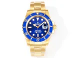 VS Factory Rolex Submariner 41mm Date Blue Dial Gold-Tone Stainless Steel Automatic Diver Watch