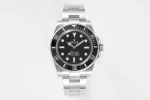 VS Factory Rolex Submariner 41mm No Date Black Dial Stainless Steel Automatic Dive Watch 114060