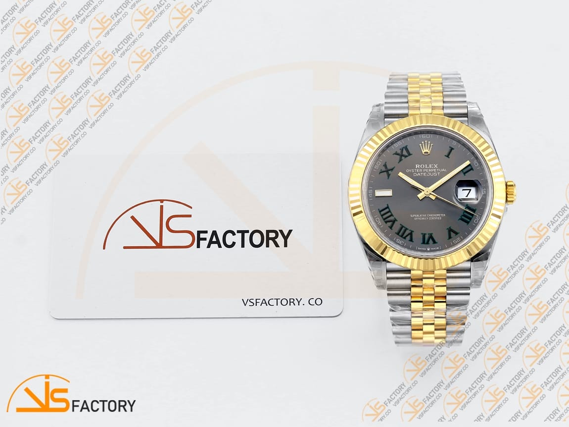 VS Factory (VSF) Rolex DateJust 41 Gray Dial 904L Steel Yellow Gold VS3235 Movement - 图片 2