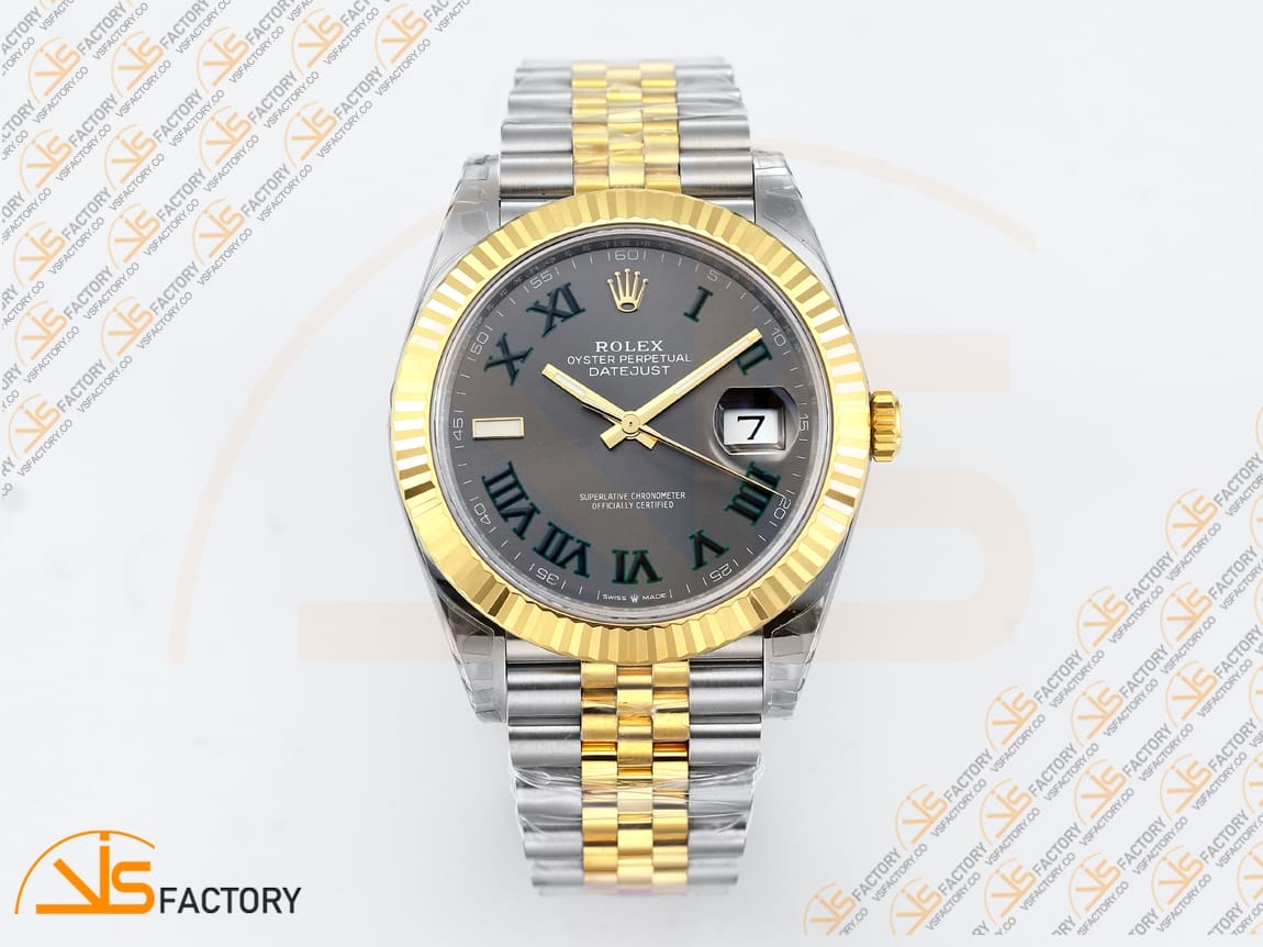 VS Factory (VSF) Rolex DateJust 41 Gray Dial 904L Steel Yellow Gold VS3235 Movement - 图片 3
