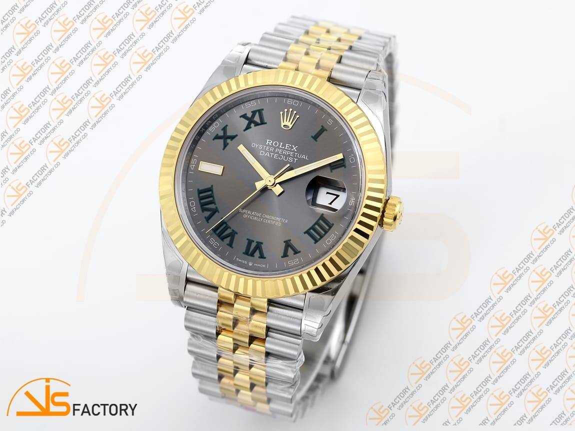 VS Factory (VSF) Rolex DateJust 41 Gray Dial 904L Steel Yellow Gold VS3235 Movement - 图片 5