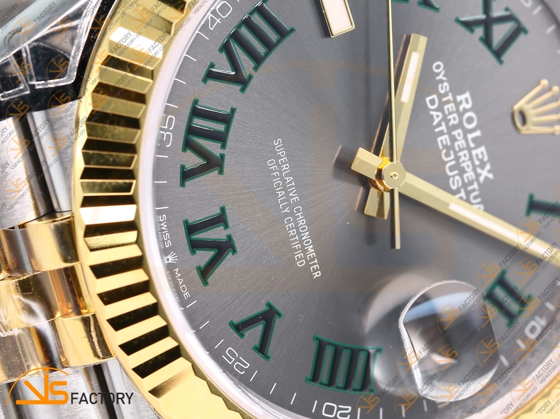 VS Factory (VSF) Rolex DateJust 41 Gray Dial 904L Steel Yellow Gold VS3235 Movement - 图片 7
