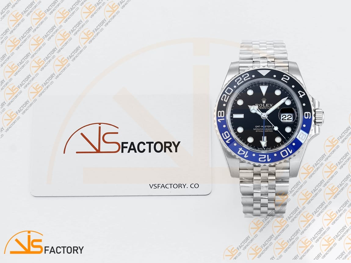 VS Factory (VSF) Rolex GMT-Master II 126710BLNR Black Blue Bezel 904L Steel DD3285 Movement - 图片 2