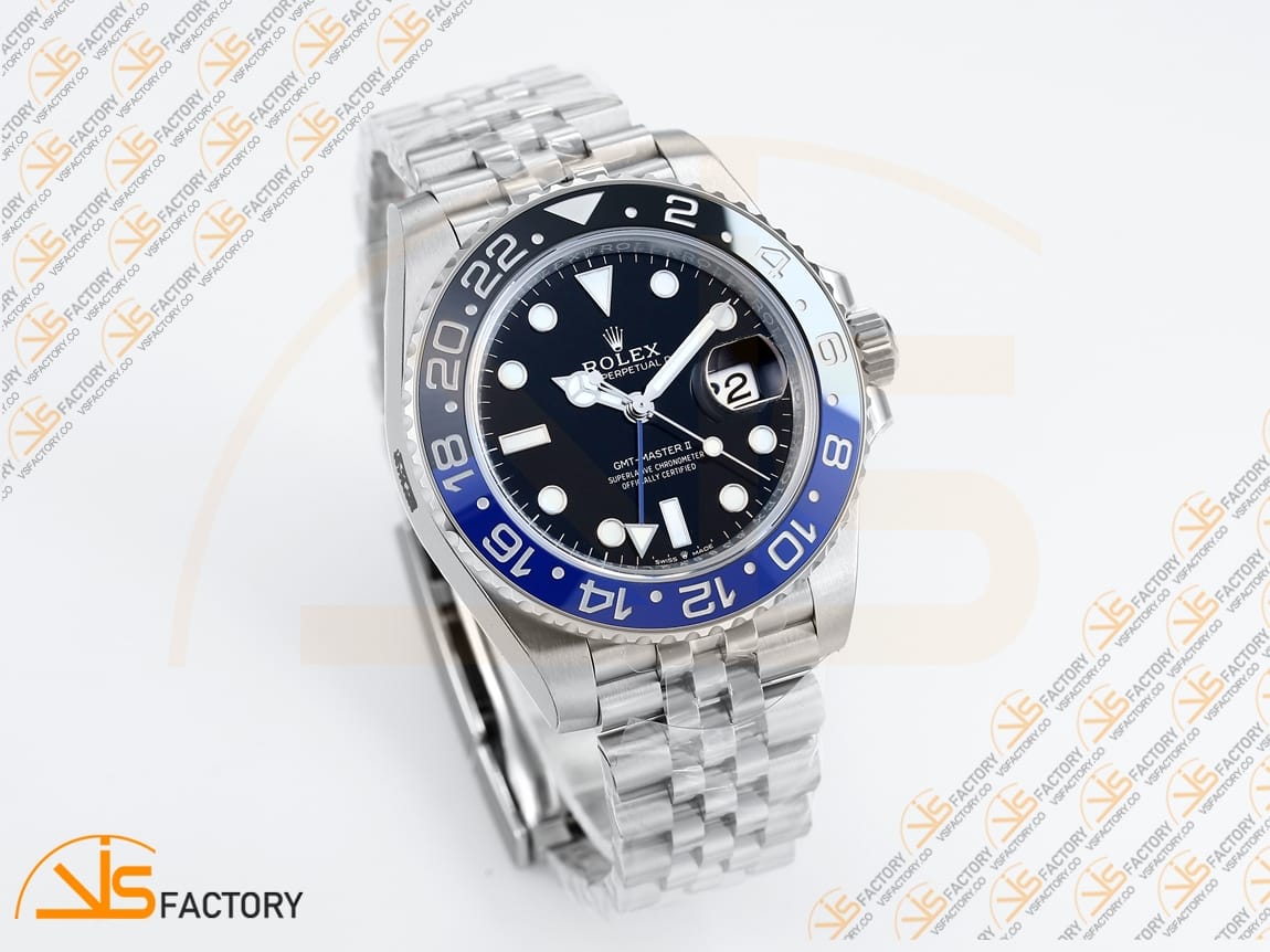 VS Factory (VSF) Rolex GMT-Master II 126710BLNR Black Blue Bezel 904L Steel DD3285 Movement - 图片 4