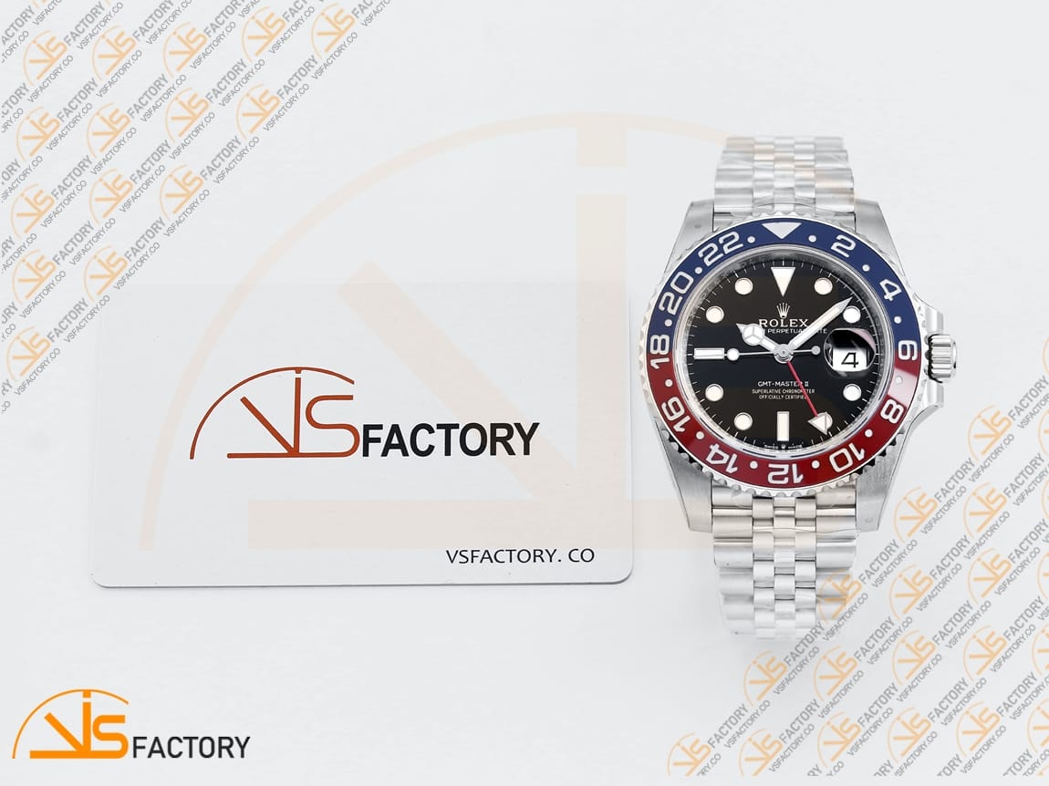 VS Factory (VSF) Rolex GMT-Master II 126710BLRO Pepsi Dial 904L Steel DD3285 Movement - 图片 2