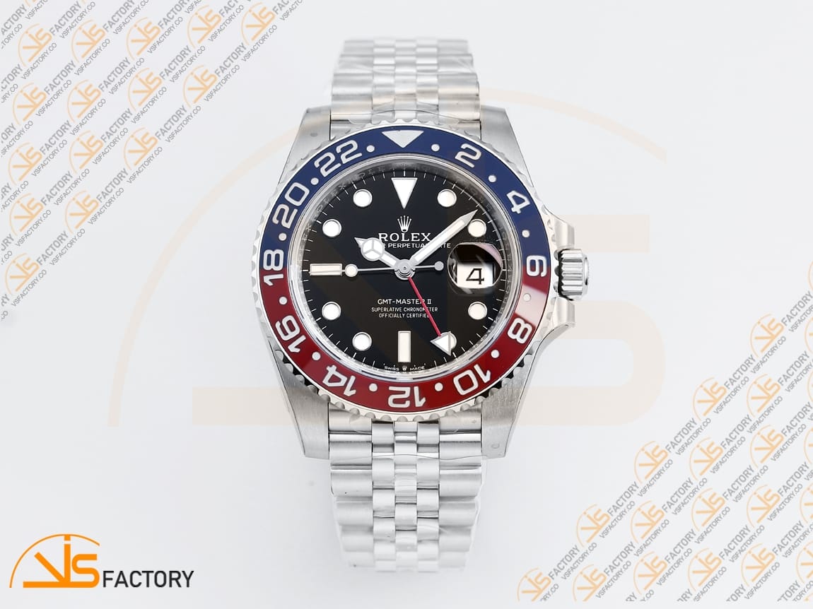 VS Factory (VSF) Rolex GMT-Master II 126710BLRO Pepsi Dial 904L Steel DD3285 Movement - 图片 3