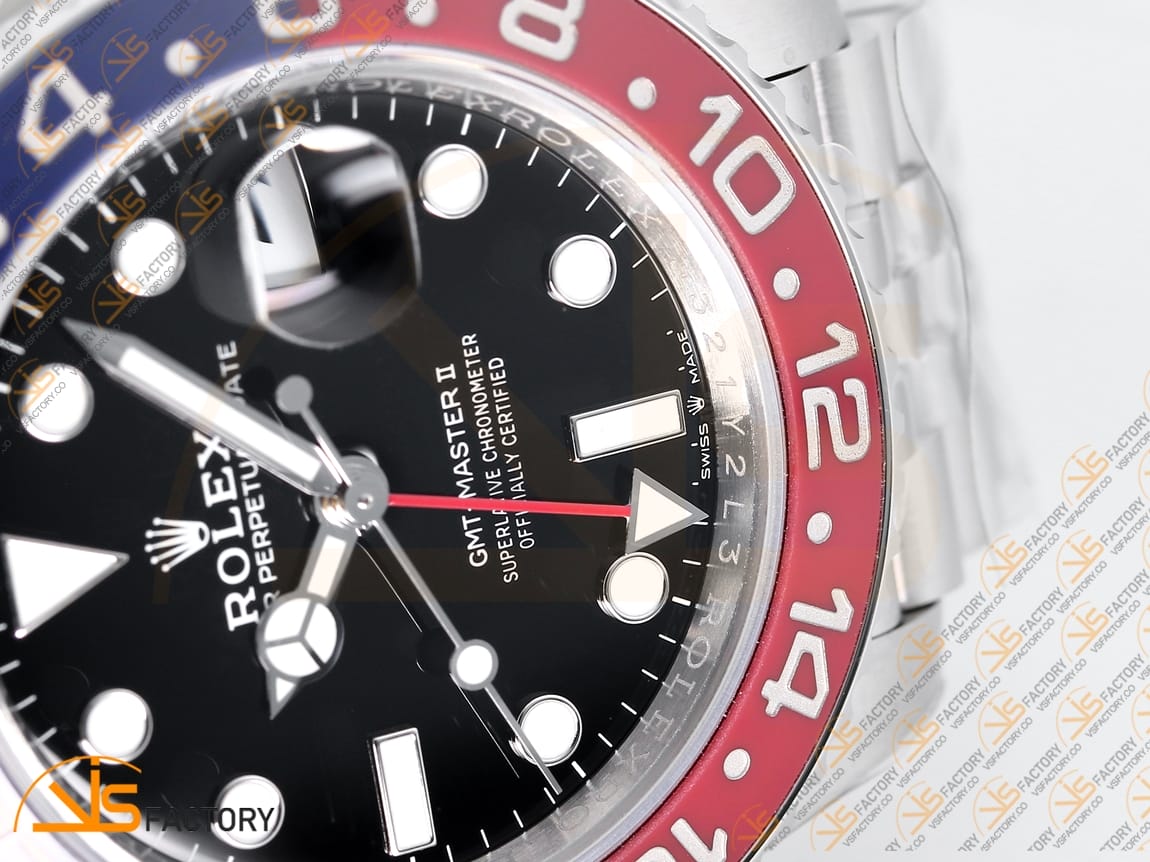 VS Factory (VSF) Rolex GMT-Master II 126710BLRO Pepsi Dial 904L Steel DD3285 Movement - 图片 6