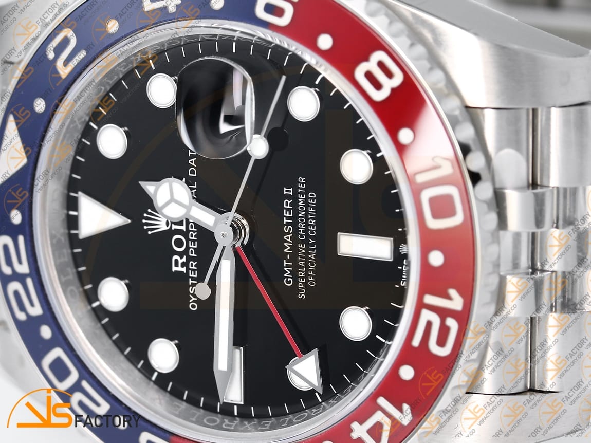 VS Factory (VSF) Rolex GMT-Master II 126710BLRO Pepsi Dial 904L Steel DD3285 Movement - 图片 7