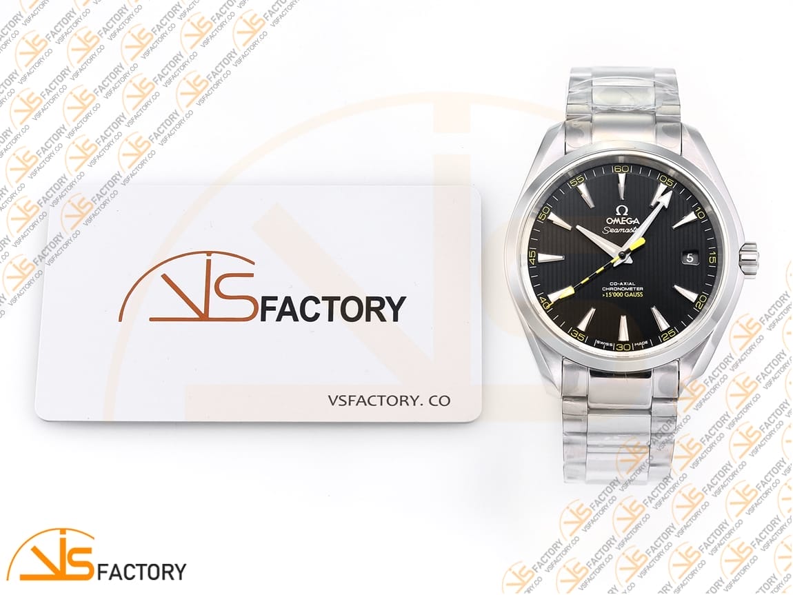 VSFactory (VSF) Omega Aqua Terra 150M 15000 Gauss Black Textured Dial Steel A8508 Movement - 图片 2