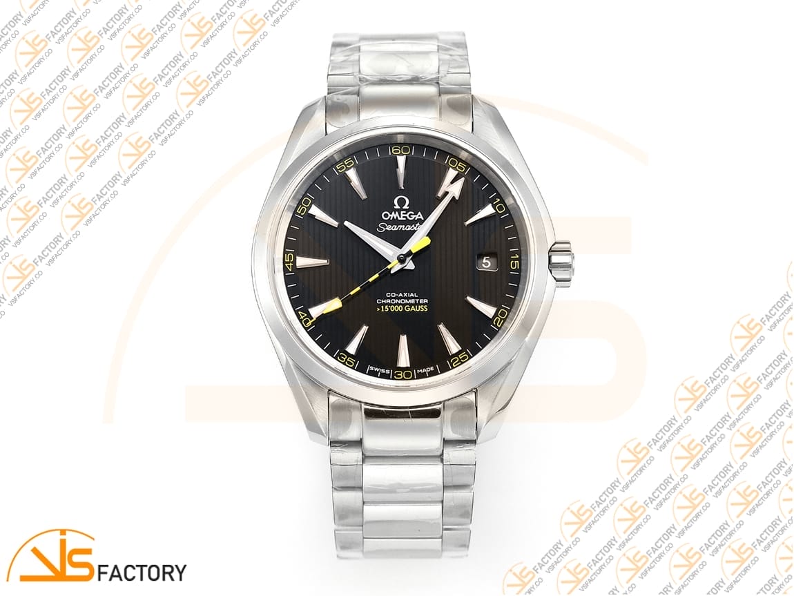 VSFactory (VSF) Omega Aqua Terra 150M 15000 Gauss Black Textured Dial Steel A8508 Movement - 图片 3