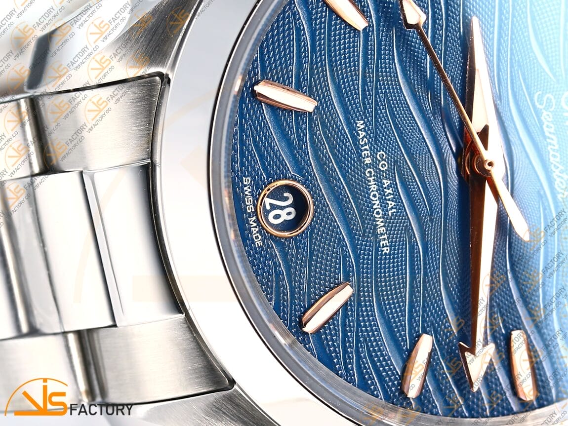 VSFactory (VSF) Omega Aqua Terra 150M 34mm Blue Wave Dial Steel A8800 Movement - 图片 6