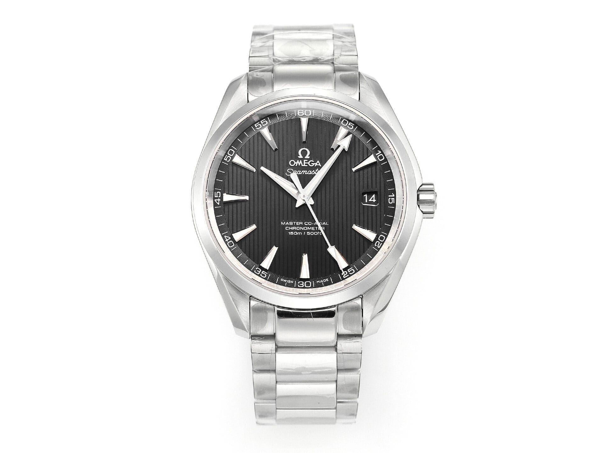 VSFactory (VSF) Omega Aqua Terra 150M Black Textured Dial Steel A8500 Movement