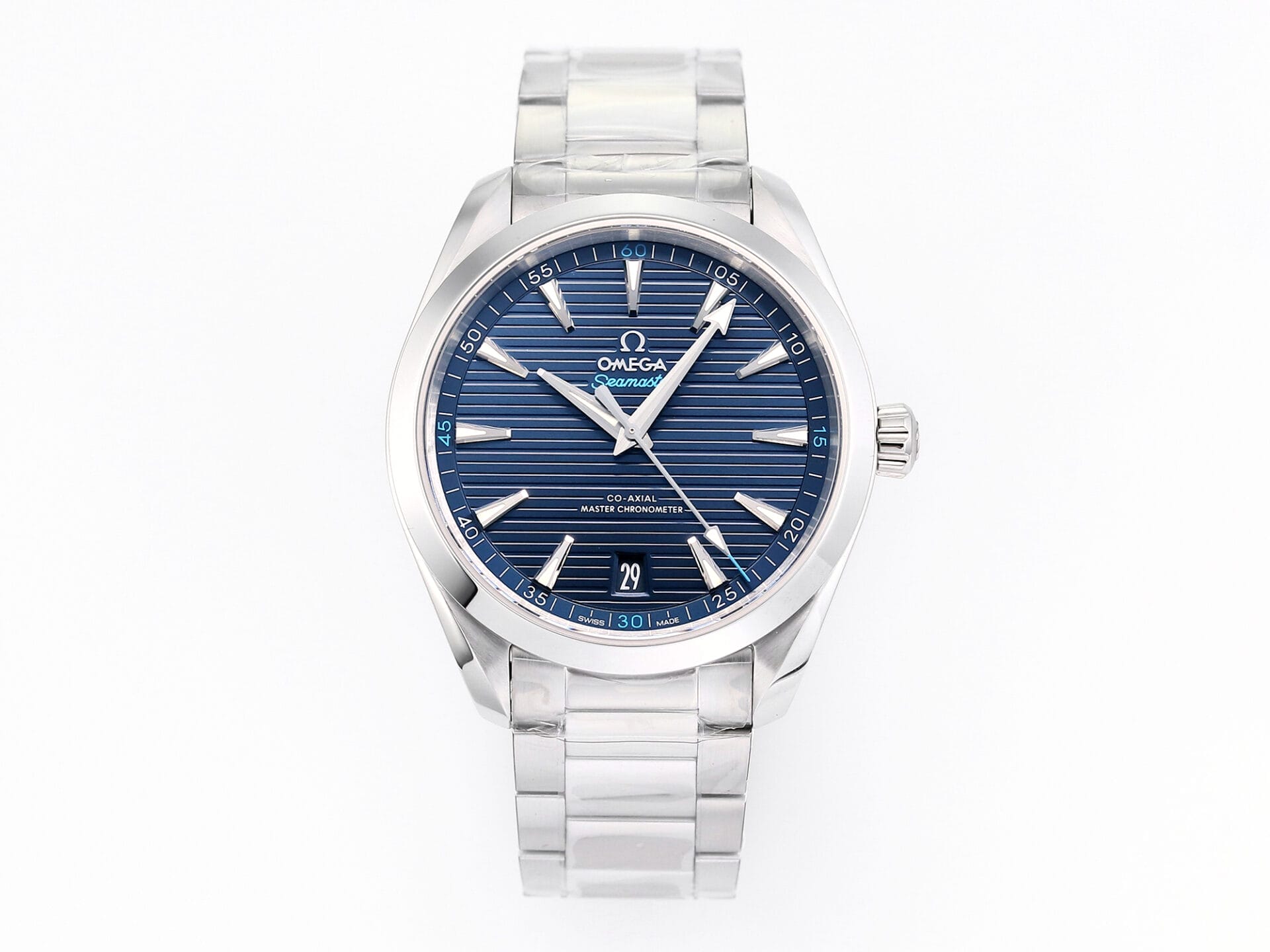 VSFactory (VSF) Omega Aqua Terra 150M Deep Blue Dial Steel A8900 Movement