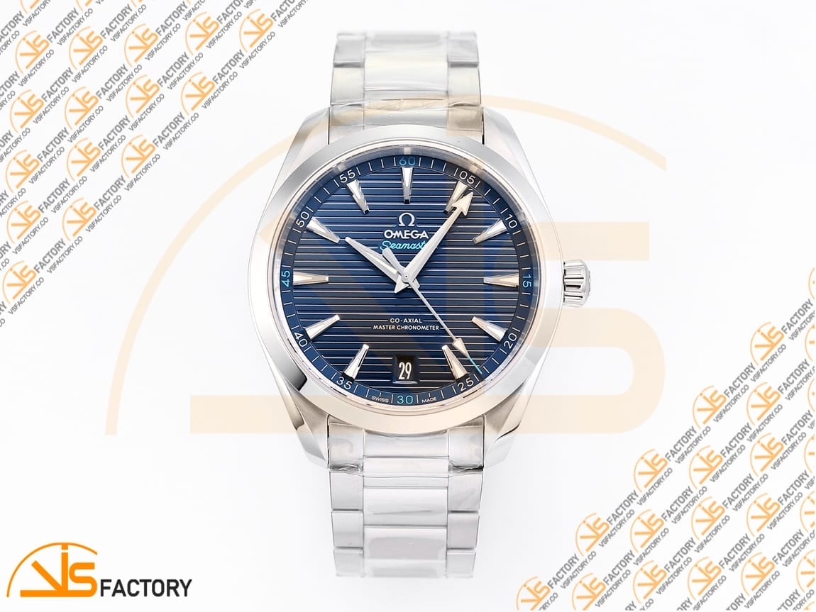 VSFactory (VSF) Omega Aqua Terra 150M Deep Blue Dial Steel A8900 Movement - 图片 3