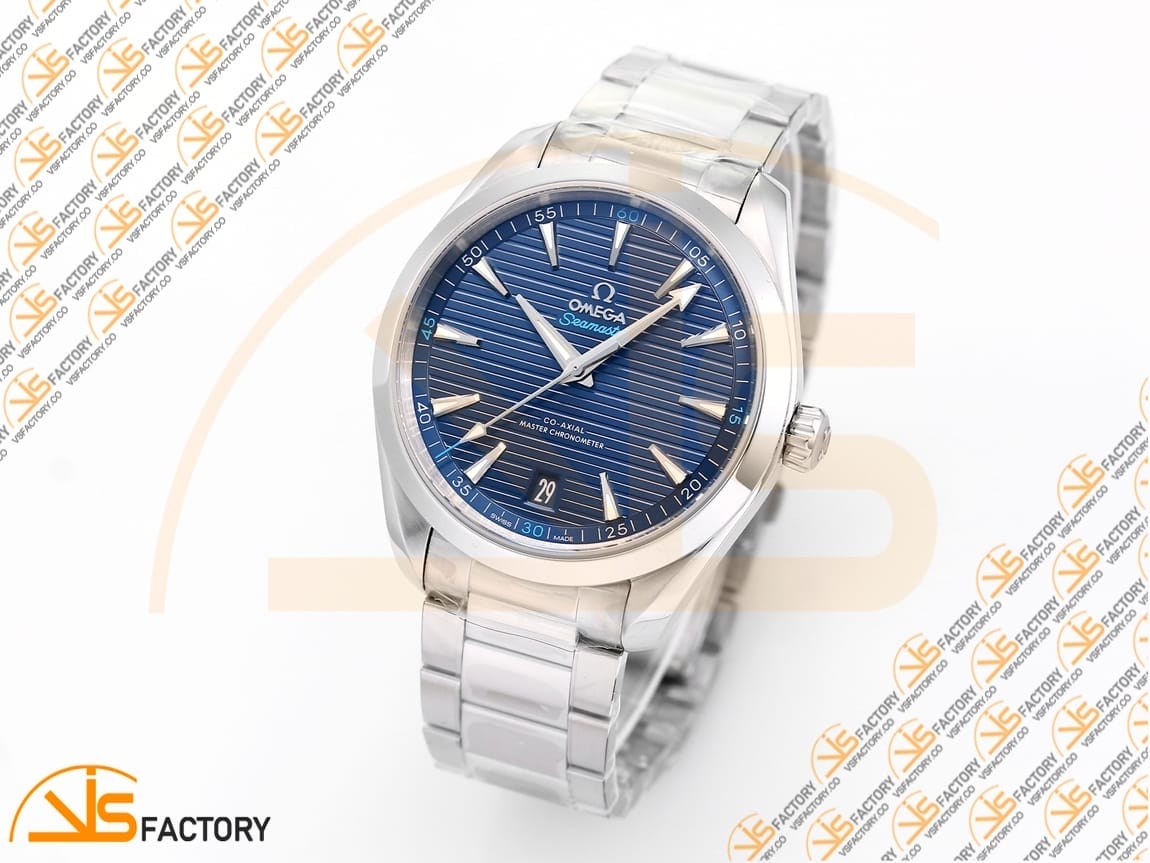 VSFactory (VSF) Omega Aqua Terra 150M Deep Blue Dial Steel A8900 Movement - 图片 4