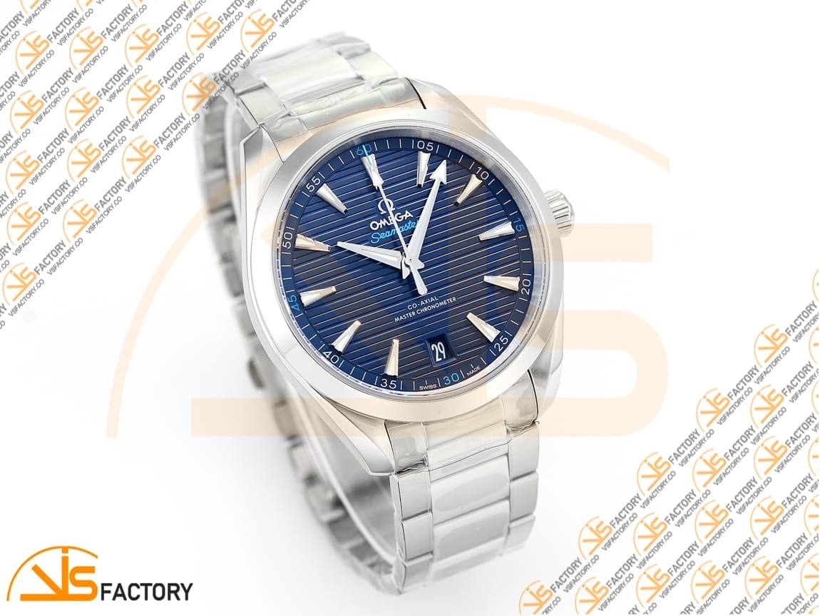 VSFactory (VSF) Omega Aqua Terra 150M Deep Blue Dial Steel A8900 Movement - 图片 5