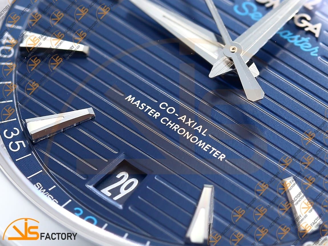 VSFactory (VSF) Omega Aqua Terra 150M Deep Blue Dial Steel A8900 Movement - 图片 6