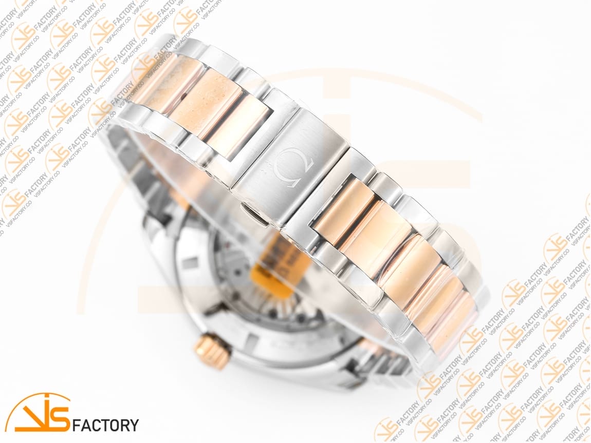 VSFactory (VSF) Omega Aqua Terra 150M GMT Brown Dial SS/RG A8605 Movement - 图片 11
