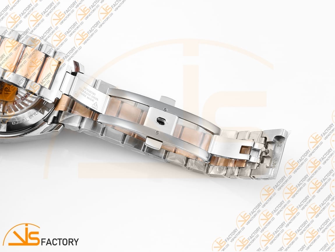 VSFactory (VSF) Omega Aqua Terra 150M GMT Brown Dial SS/RG A8605 Movement - 图片 12