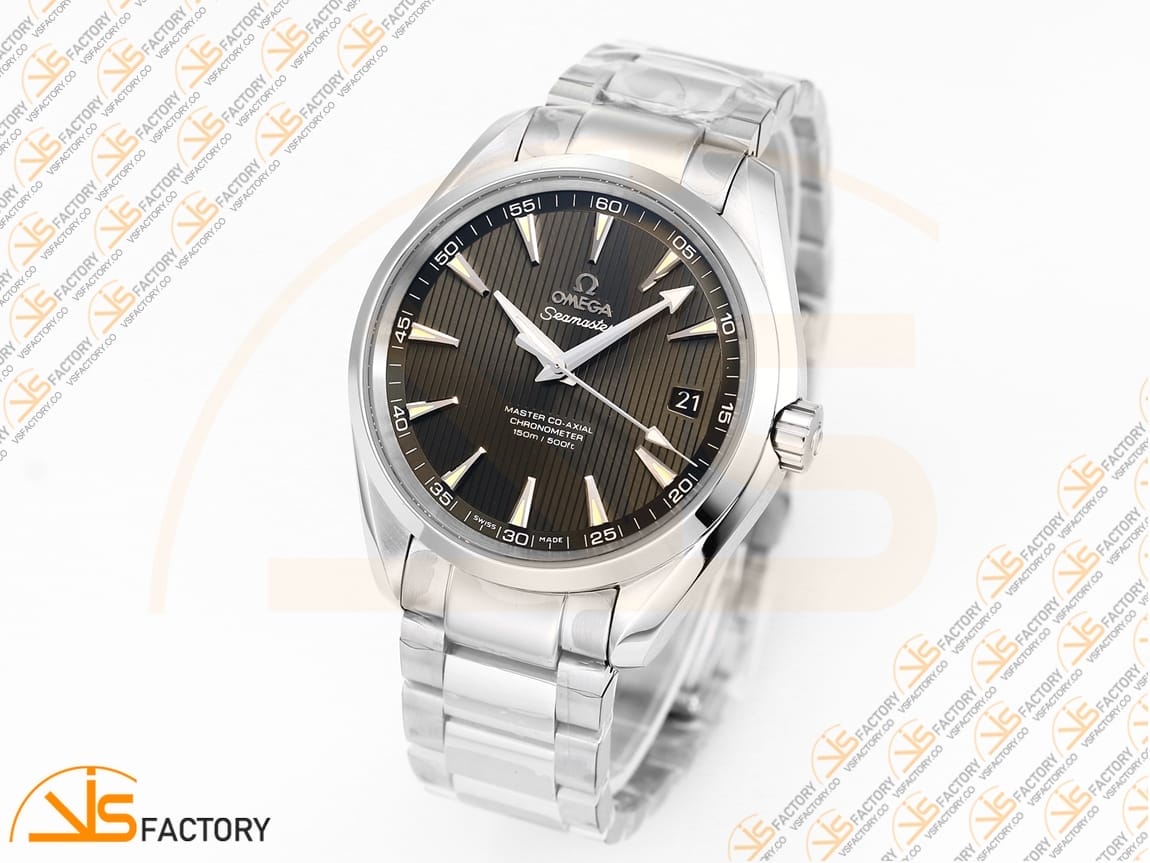 VSFactory (VSF) Omega Aqua Terra 150M Gray Textured Dial Steel A8500 Movement - 图片 4