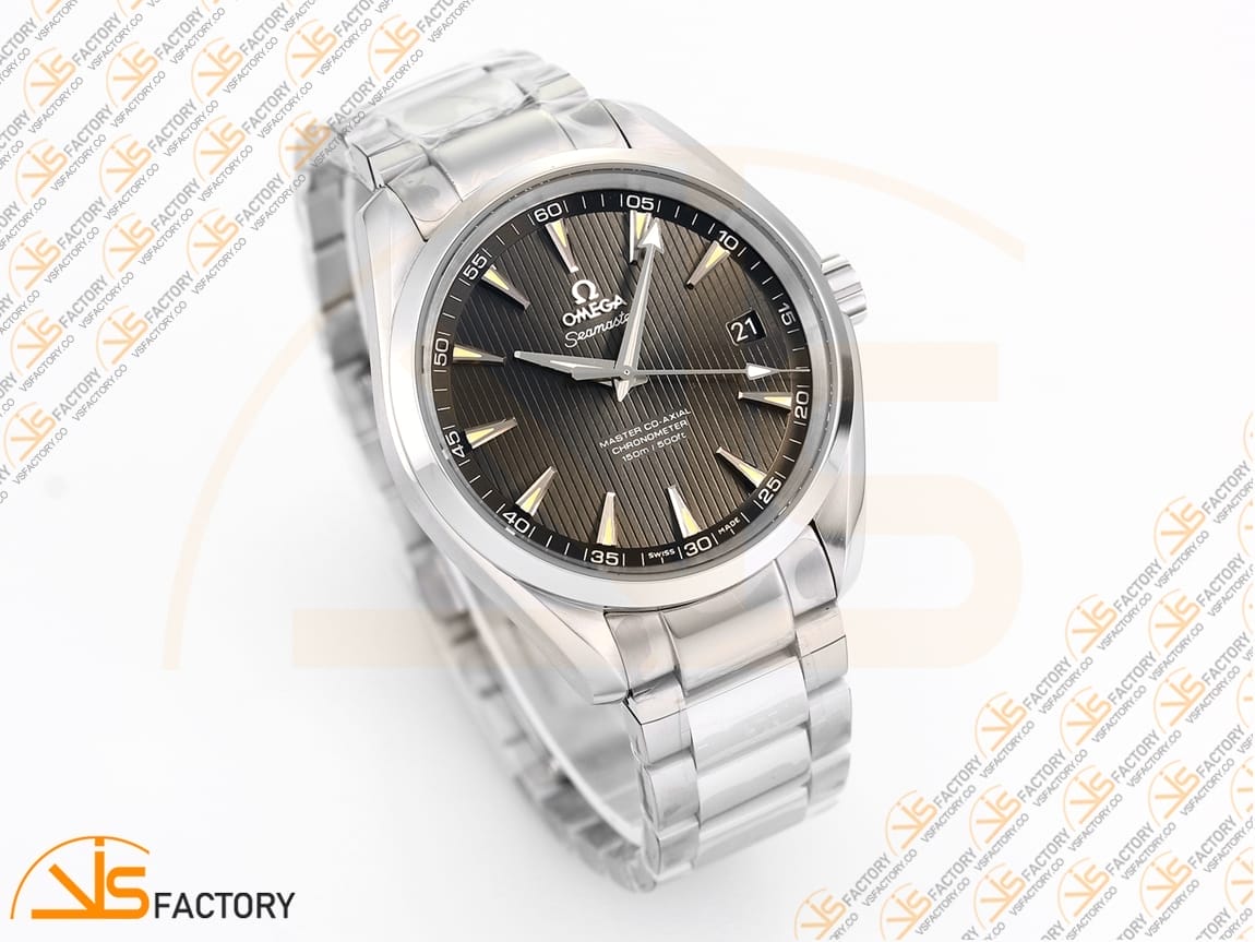 VSFactory (VSF) Omega Aqua Terra 150M Gray Textured Dial Steel A8500 Movement - 图片 5