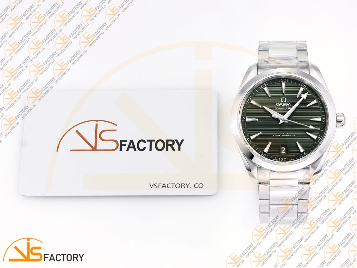 VSFactory (VSF) Omega Aqua Terra 150M Green Dial Steel A8900 Movement - 图片 2