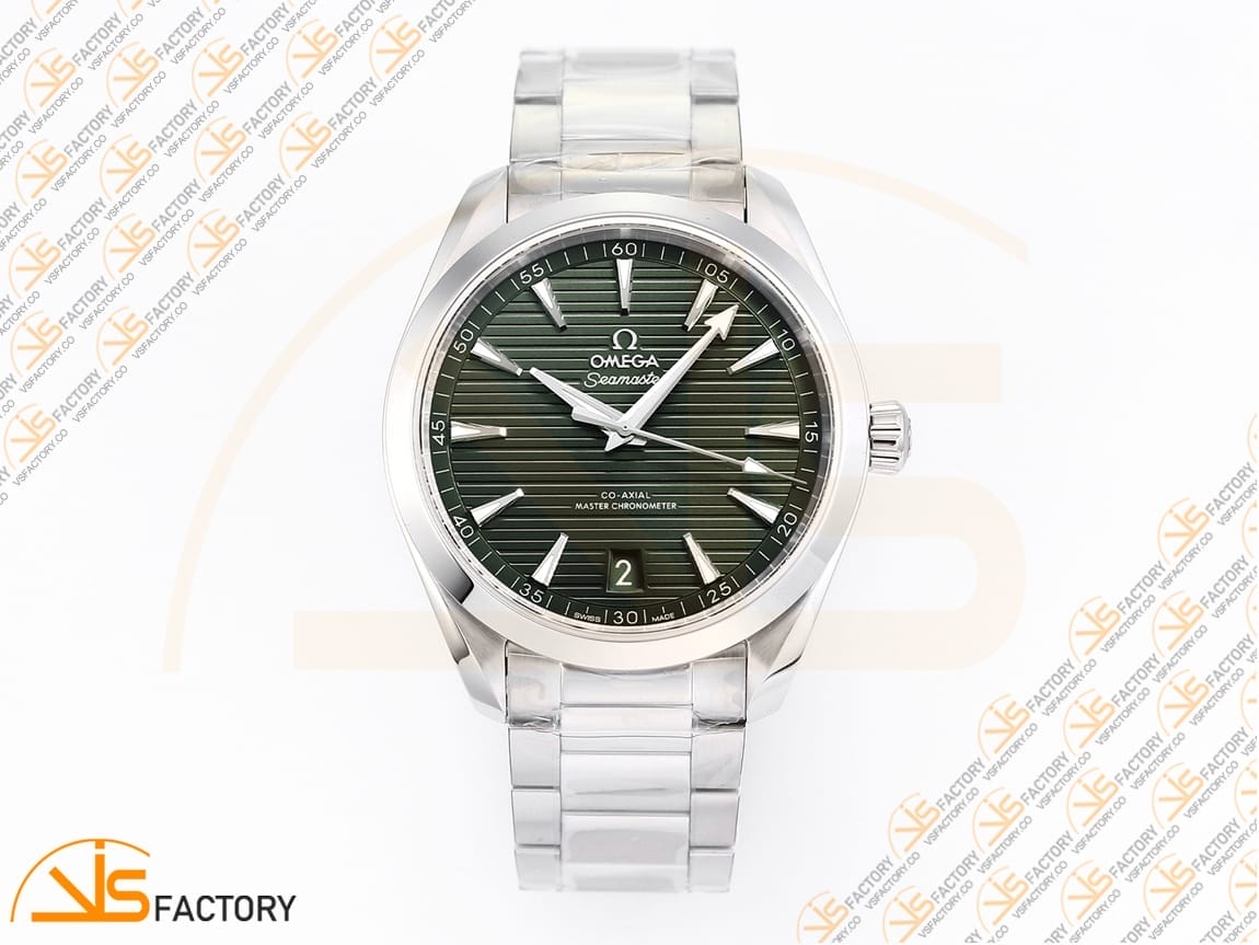 VSFactory (VSF) Omega Aqua Terra 150M Green Dial Steel A8900 Movement - 图片 3