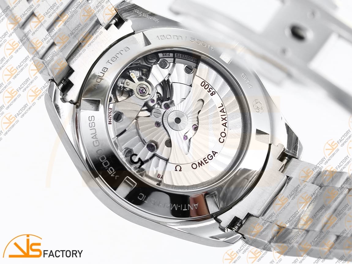 VSFactory (VSF) Omega Aqua Terra 150M Silver Wave Textured Dial YG Hand Steel A8500 Movement - 图片 13