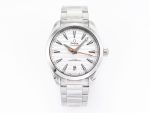 VSFactory (VSF) Omega Aqua Terra 150M White Dial Orange Hand Steel A8900 Movement