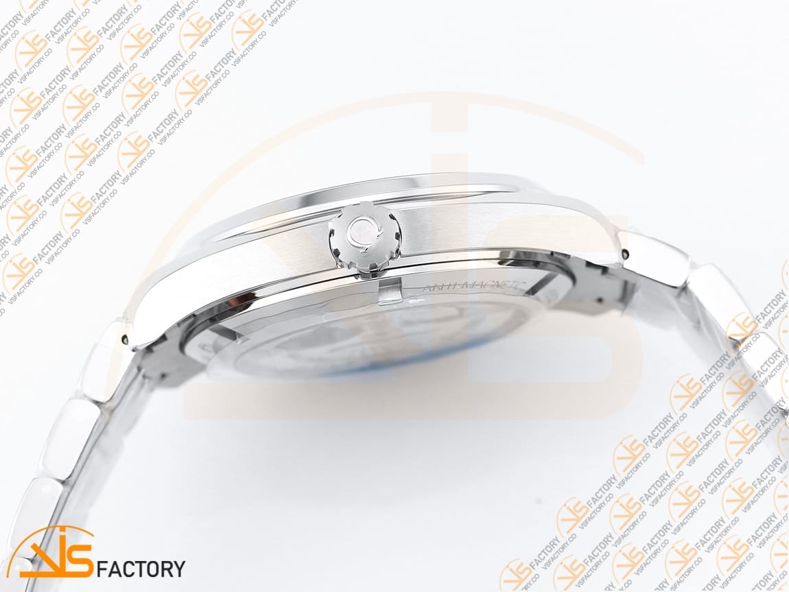 VSFactory (VSF) Omega Aqua Terra 150M White Textured Dial Blue Hands Steel A8500 Movement - 图片 9
