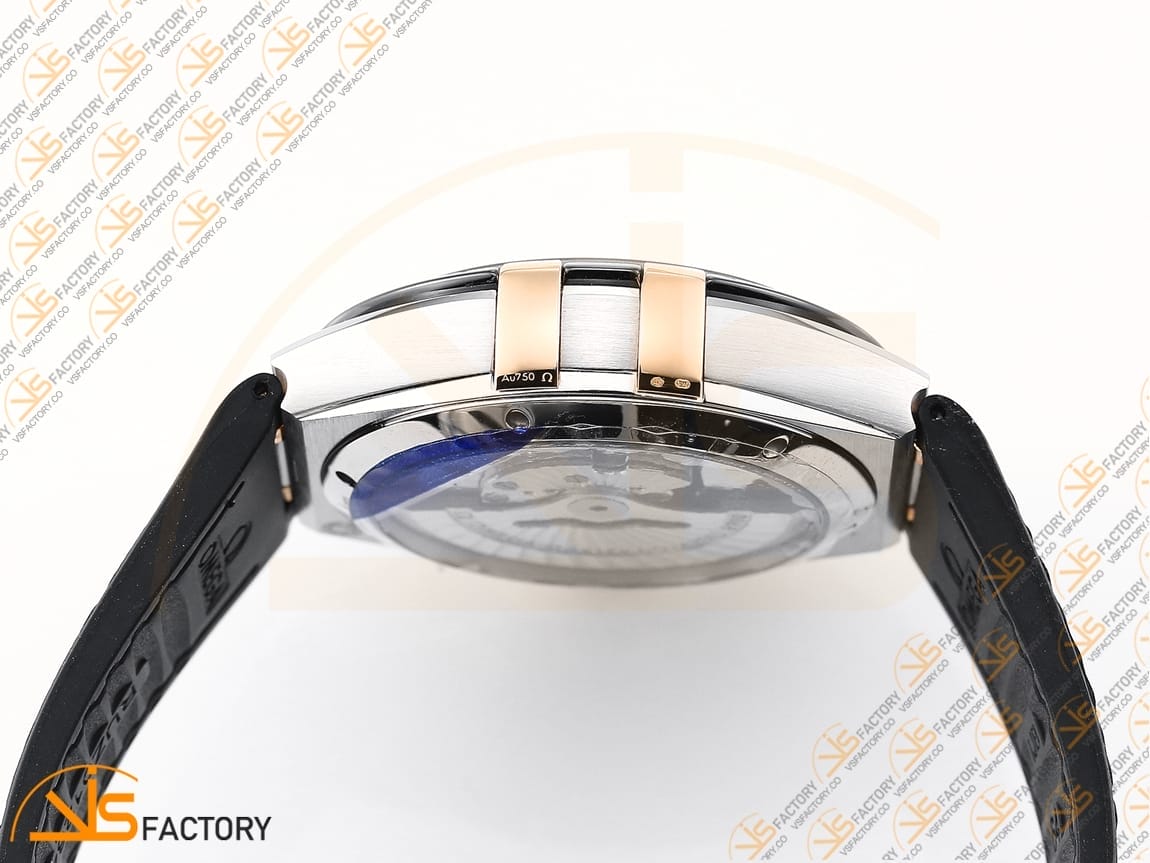 VSFactory (VSF) Omega Constellation Black Ceramic White Dial SSRG Black Rubber A8900 Movement - 图片 11