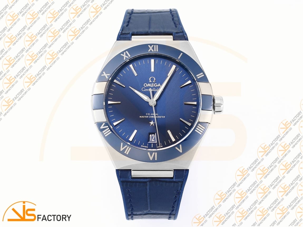 VSFactory (VSF) Omega Constellation Blue Ceramic Blue Dial YG Blue Rubber A8900 Movement - 图片 3
