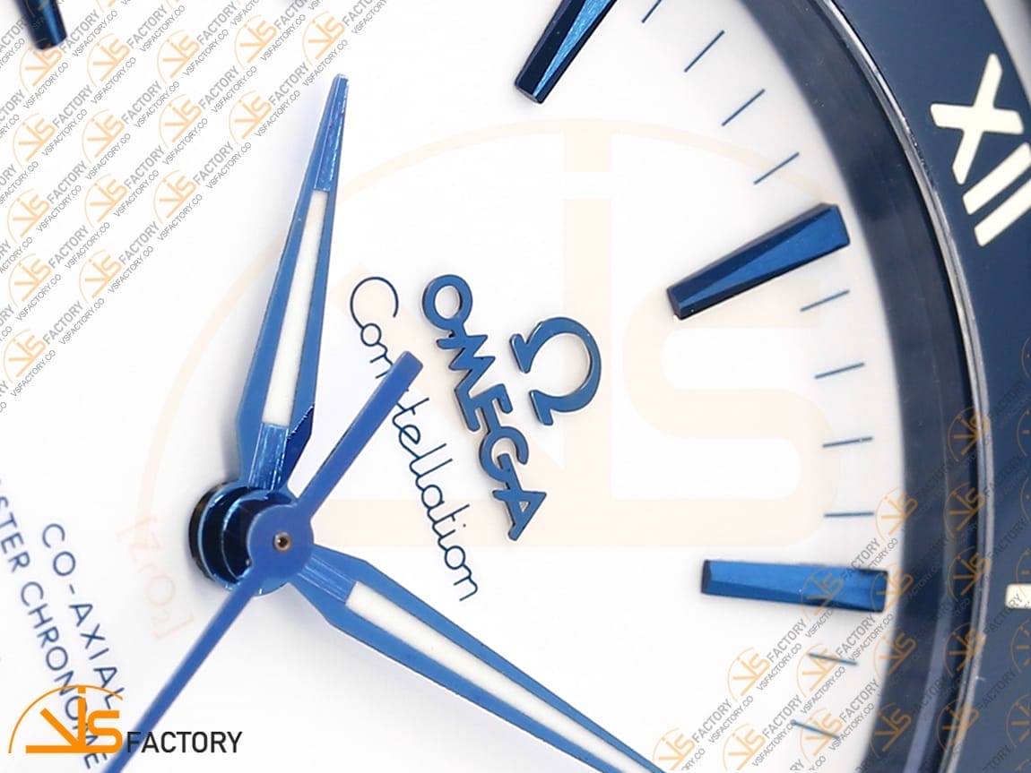 VSFactory (VSF) Omega Constellation Blue Ceramic White Dial SS Blue Rubber A8900 Movement - 图片 7