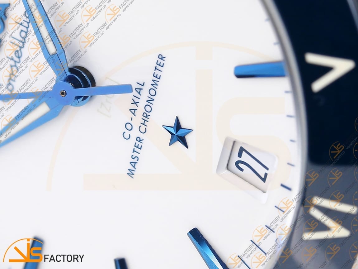 VSFactory (VSF) Omega Constellation Blue Ceramic White Dial SS Blue Rubber A8900 Movement - 图片 8