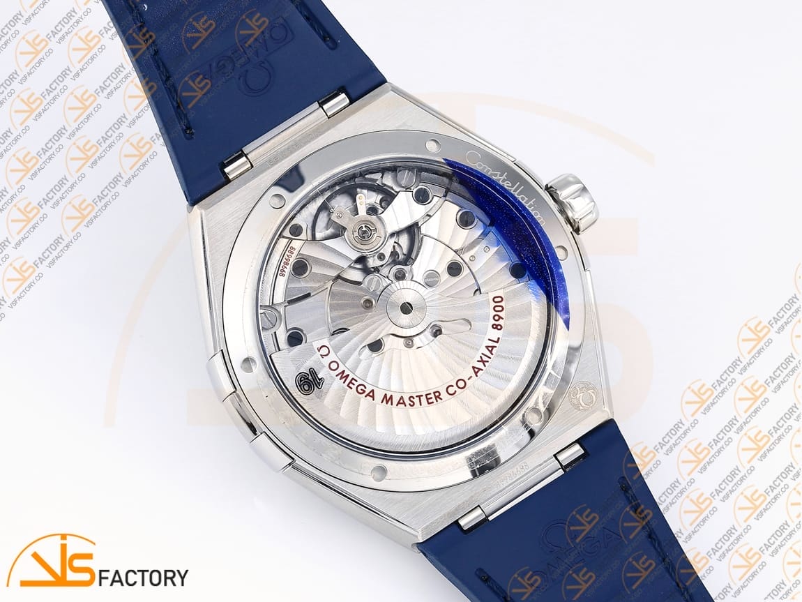 VSFactory (VSF) Omega Constellation Blue Ceramic White Dial SS Blue Rubber A8900 Movement - 图片 12