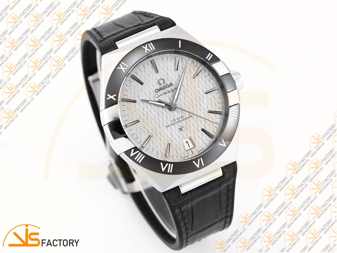 VSFactory (VSF) Omega Constellation Gray Dial Black Ceramic Steel A8900 Movement - 图片 5