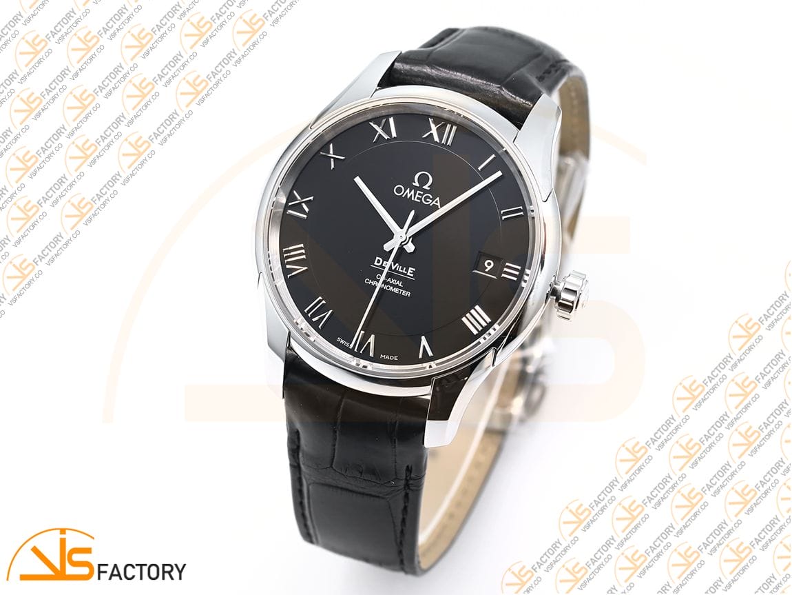 VSFactory (VSF) Omega De Ville Hour Vision 41mm Black Dial Steel A8500 Movement - 图片 4