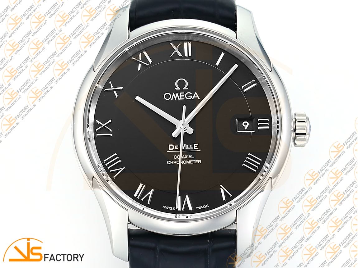 VSFactory (VSF) Omega De Ville Hour Vision 41mm Black Dial Steel A8500 Movement - 图片 6
