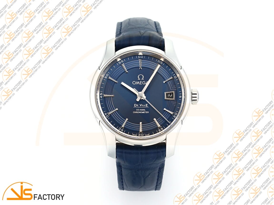 VSFactory (VSF) Omega De Ville Hour Vision 41mm Blue Dial Steel A8900 Movement - 图片 3