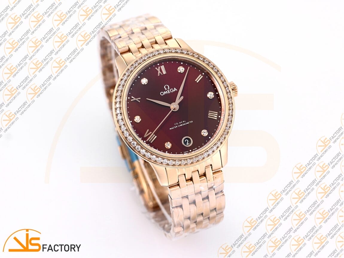 VSFactory (VSF) Omega De Ville Prestige 34mm Black Diamond Dial RG A8800 Movement - 图片 5