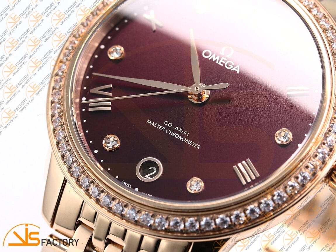 VSFactory (VSF) Omega De Ville Prestige 34mm Black Diamond Dial RG A8800 Movement - 图片 6