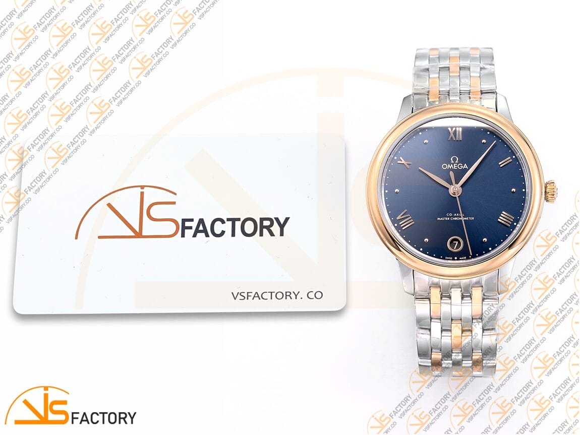 VSFactory (VSF) Omega De Ville Prestige 34mm Blue Dial SS RG A8800 Movement - 图片 2