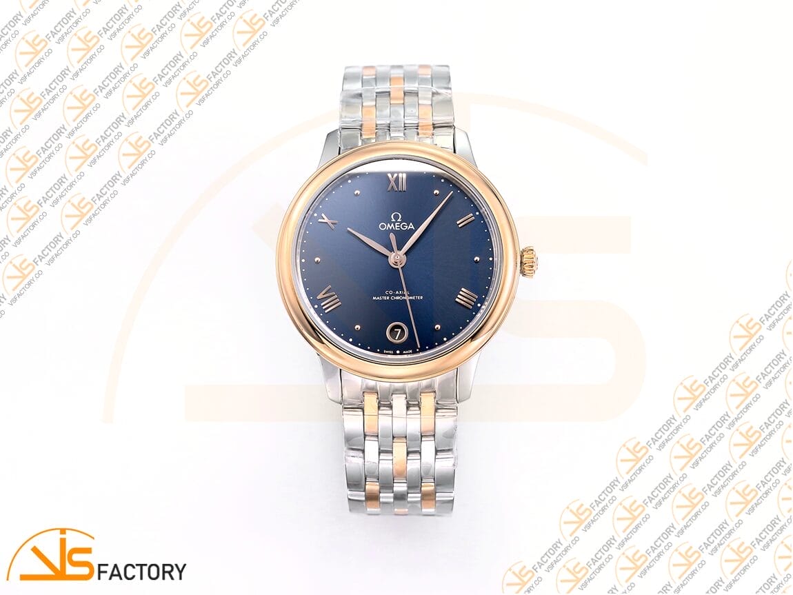 VSFactory (VSF) Omega De Ville Prestige 34mm Blue Dial SS RG A8800 Movement - 图片 3