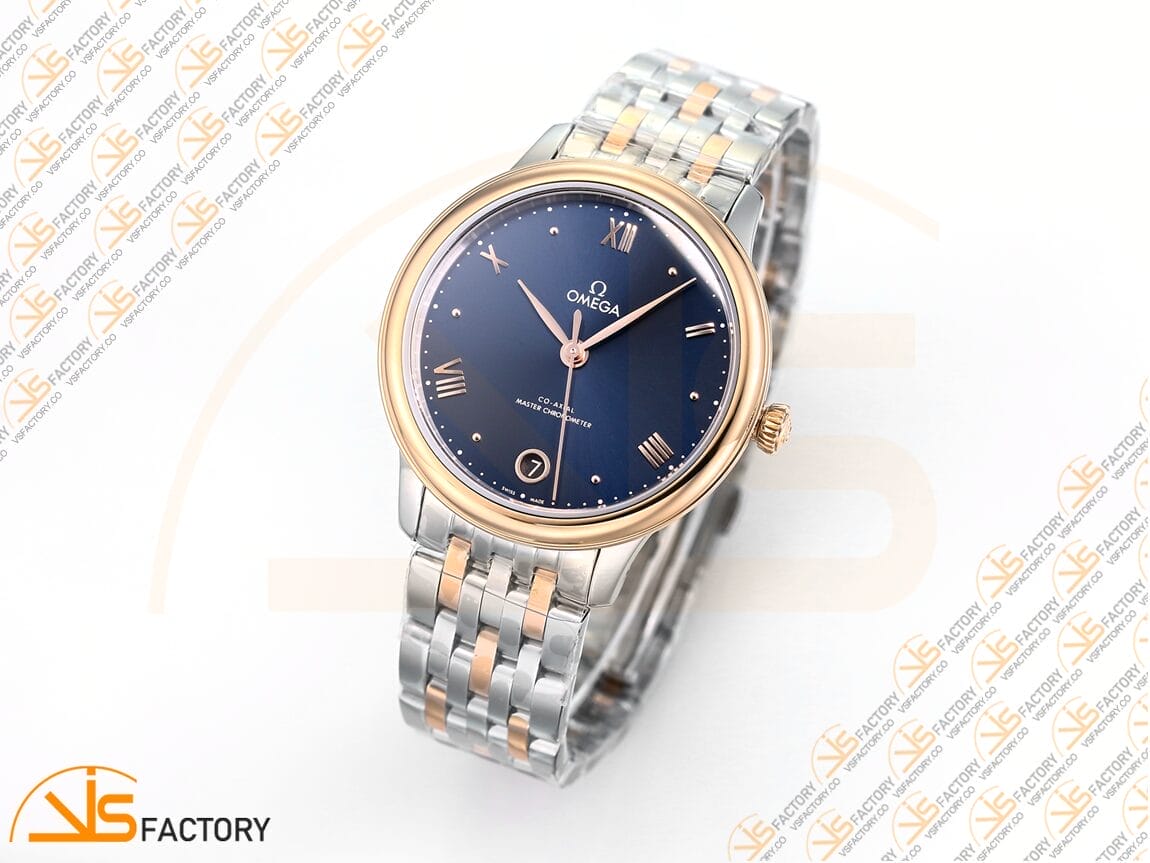 VSFactory (VSF) Omega De Ville Prestige 34mm Blue Dial SS RG A8800 Movement - 图片 4